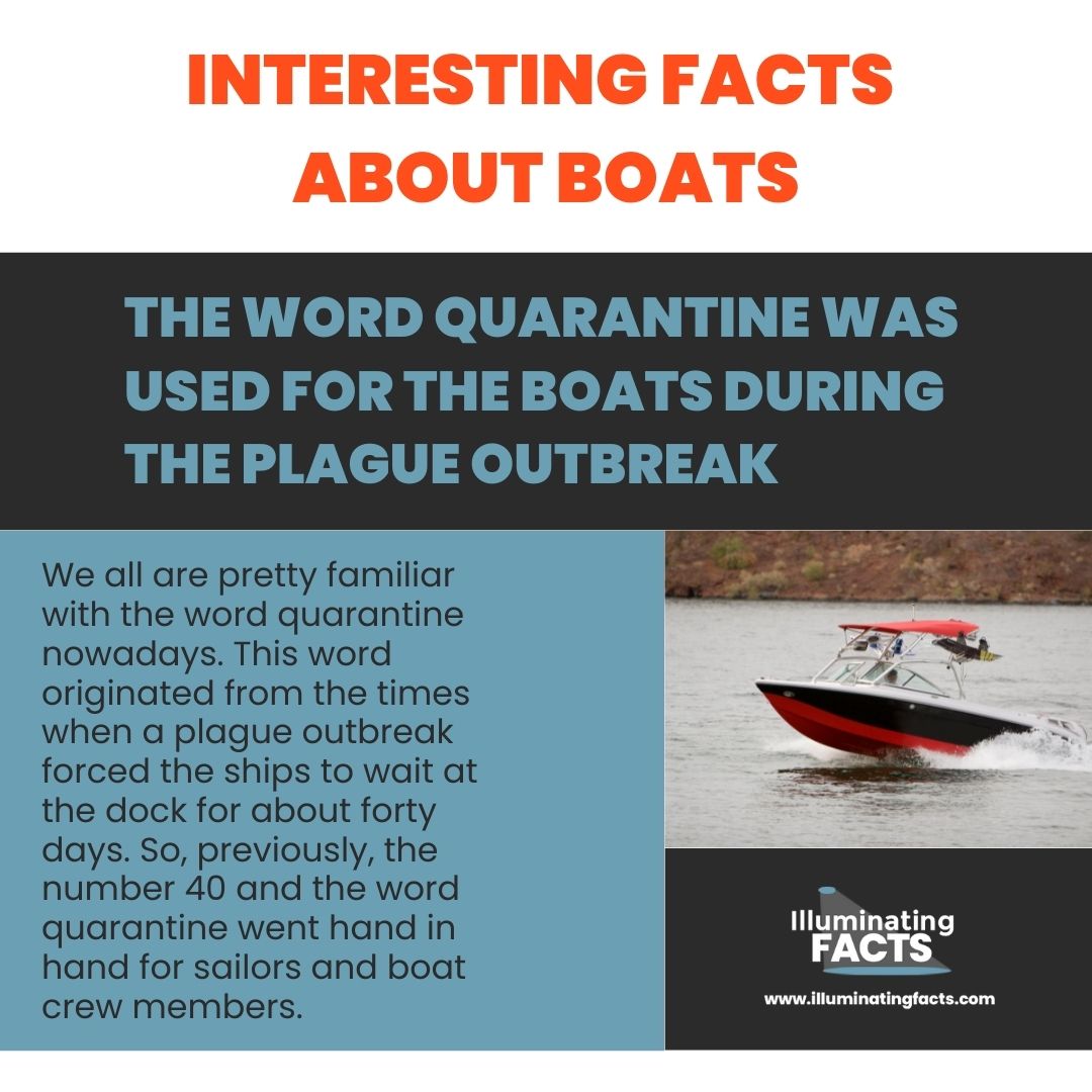 The Word Quarantine Was Used For the Boats during the Plague Outbreak