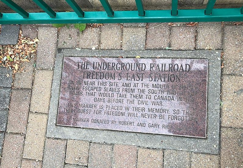 Underground Railroad Marker at Lakewood Park, Lakewood, OH