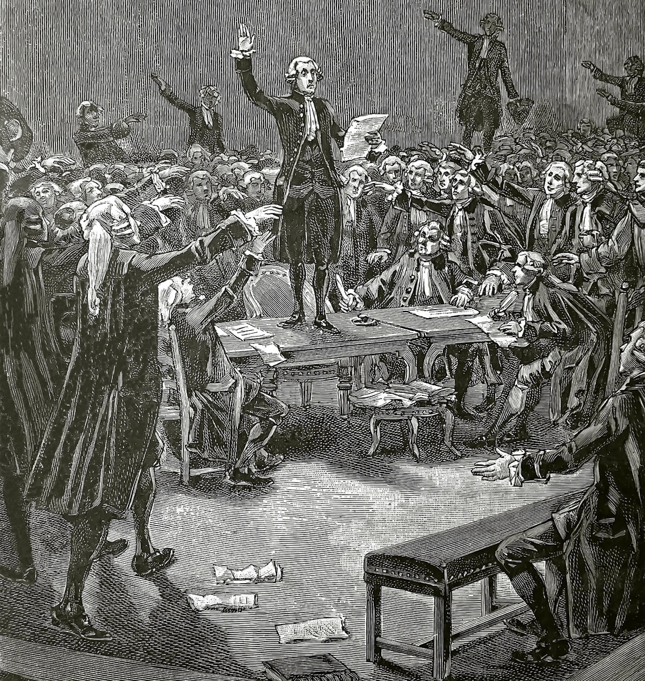 illustration of the Tennis Court Oath