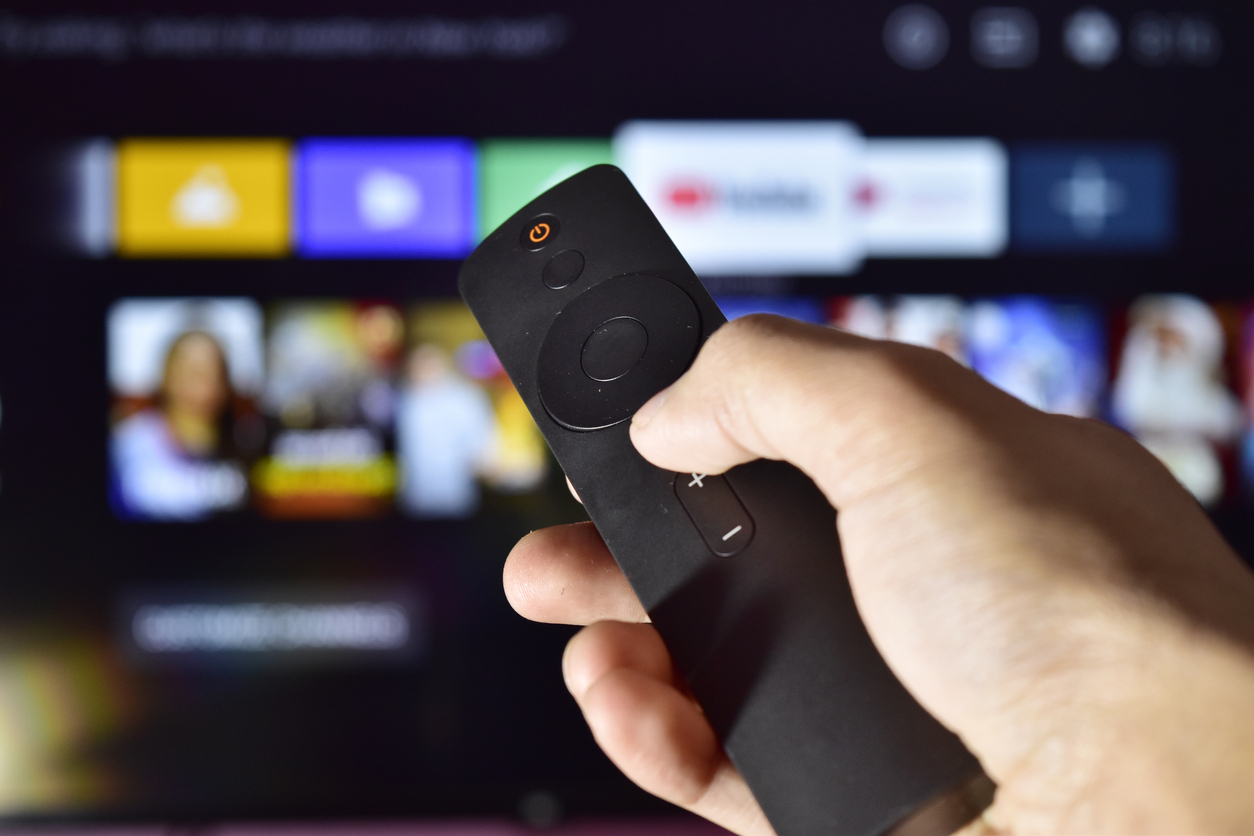 using the remote control of a smart TV