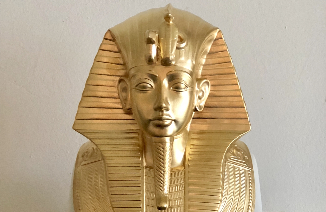 a gold-colored Sphinx