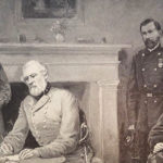 illustration-of-General-Lee-surrendering-to-General-Grant