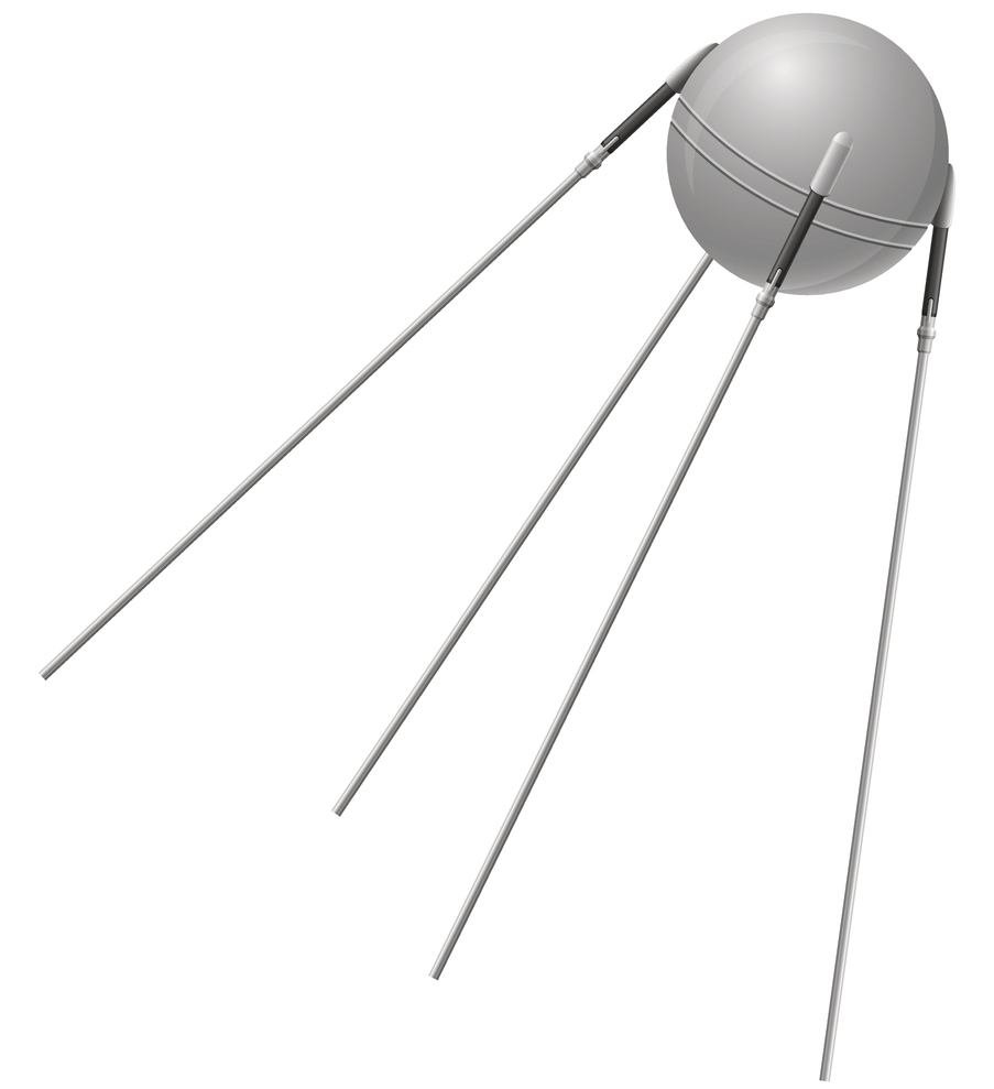 illustration of the Sputnik I satellite