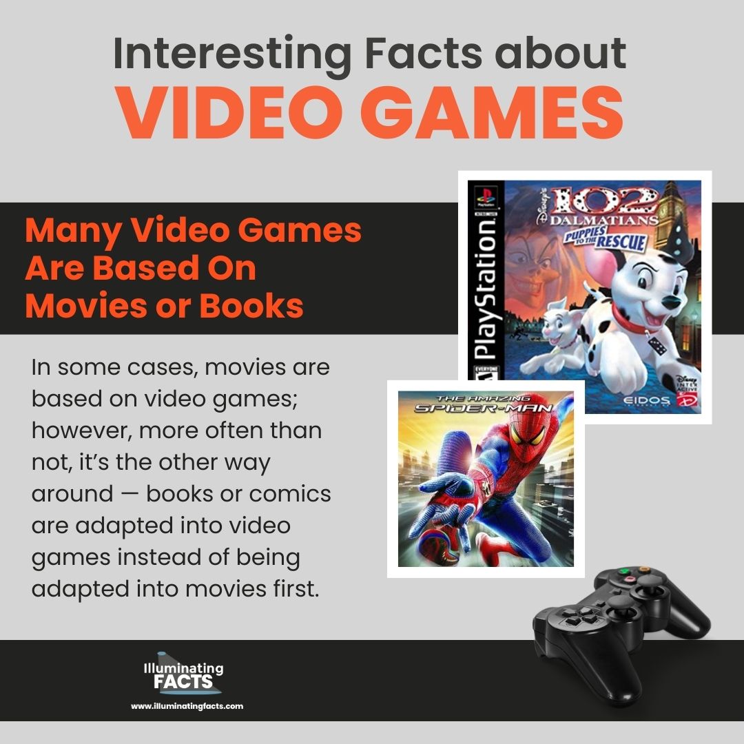 Many Video Games Are Based On Movies or Books