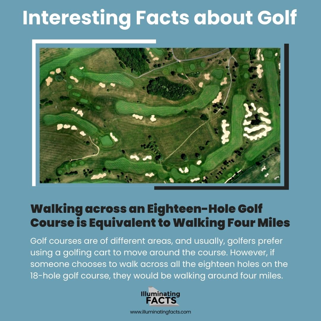 Walking across an Eighteen-Hole Golf Course is Equivalent to Walking Four Miles