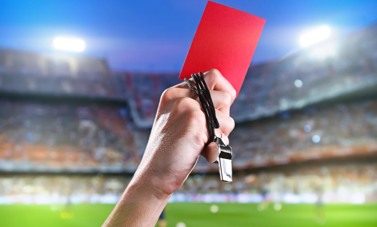 a football red card