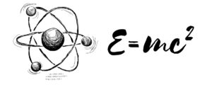 graphic art of Einstein’s E=mc2 formula