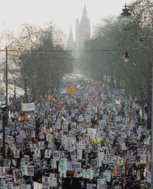 the 2003 anti-war march in London