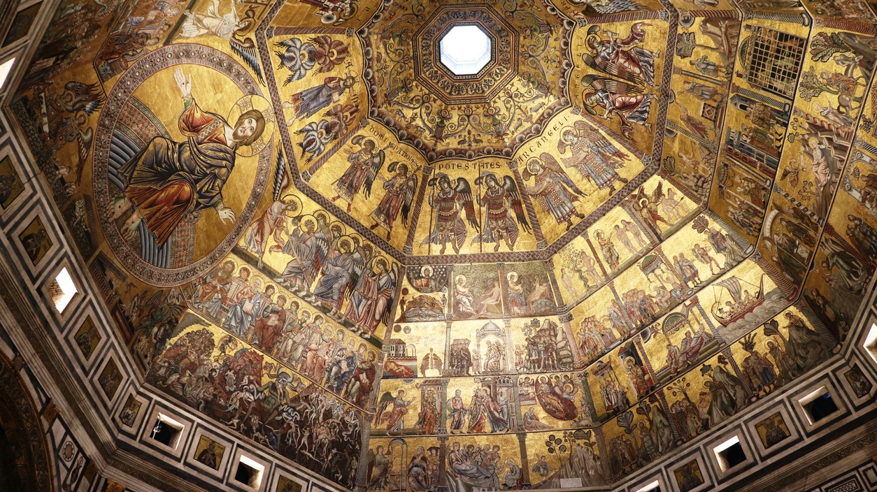 Dome of Baptistery San Giovanni, Florence Italy