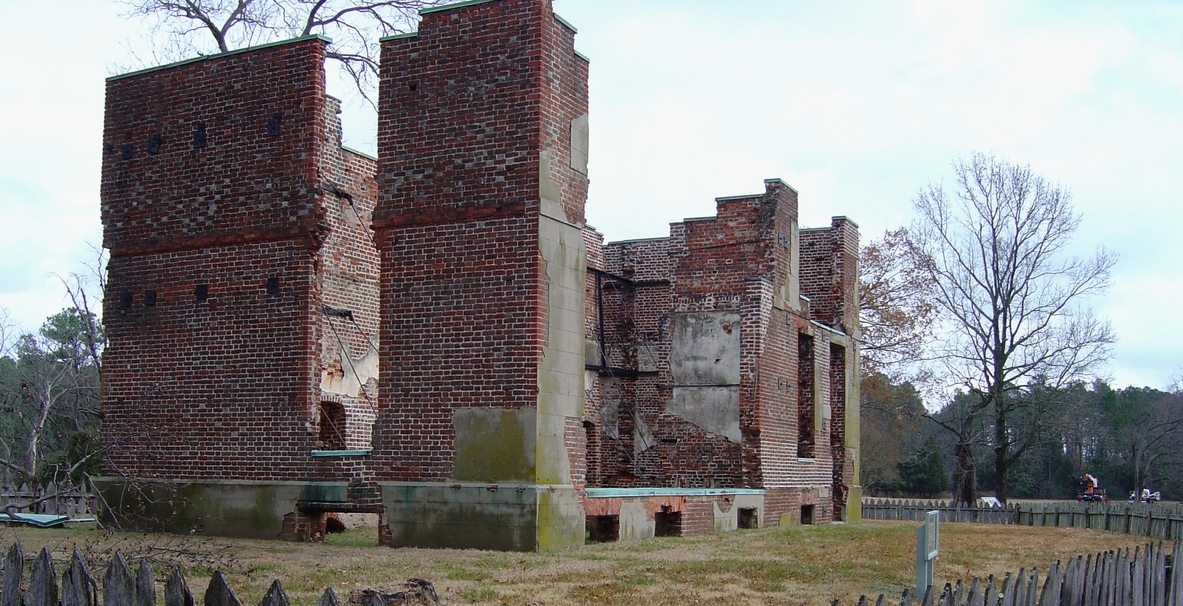 Some remains of the town of Jamestown