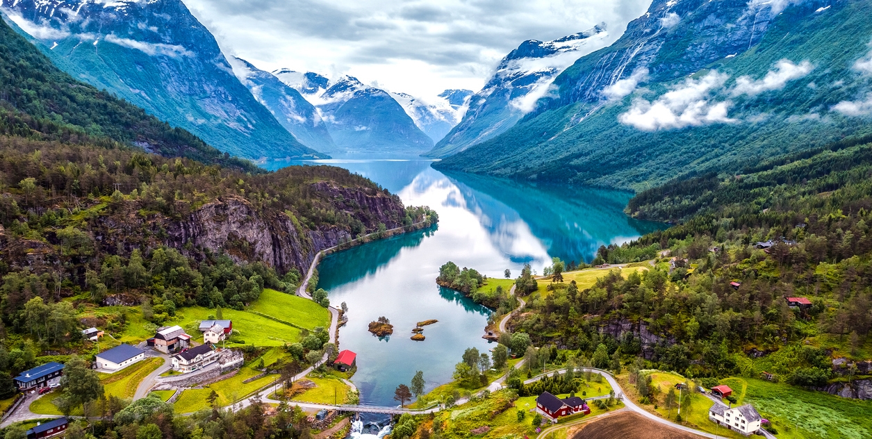 a breathtaking view in Norway