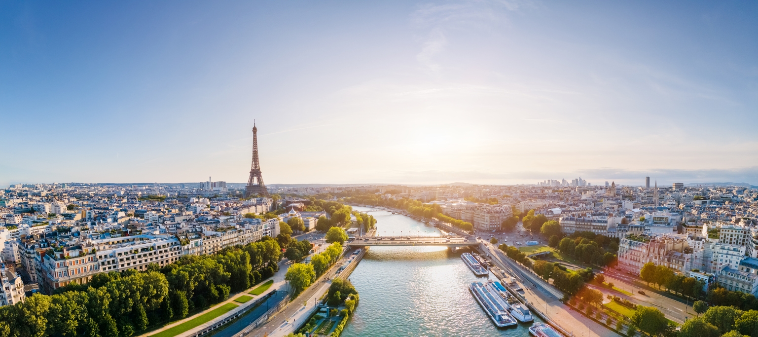 a panorama of Paris, France