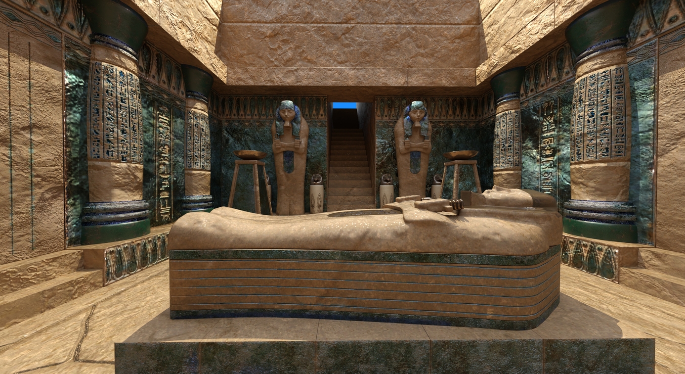 a pharaoh’s tomb