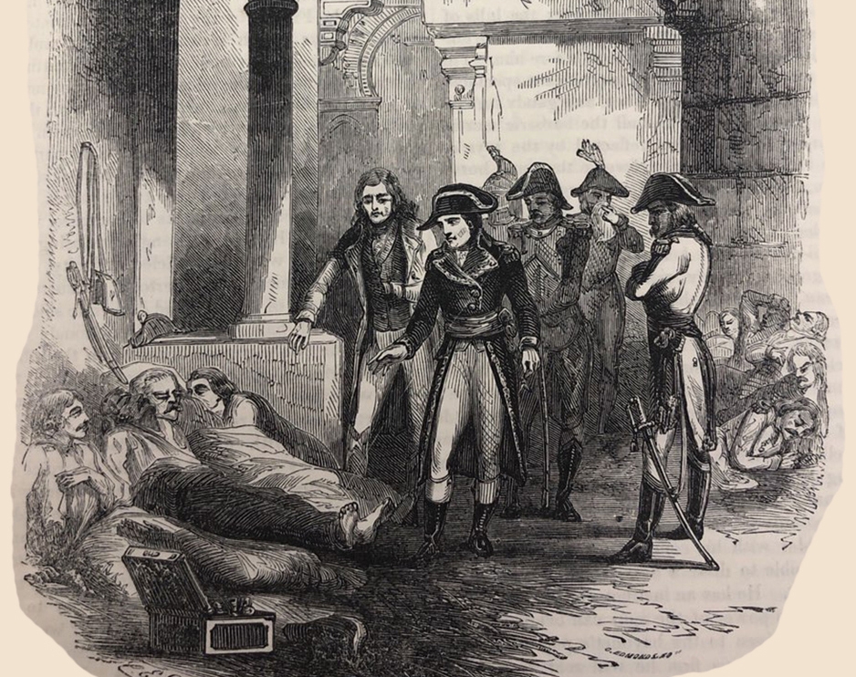 illustration of a plague hospital