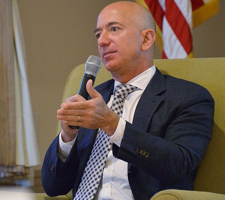 photo of Jeff Bezos during an interview