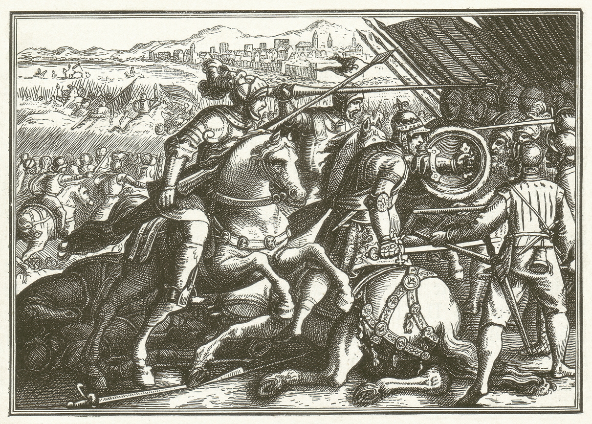 the Battle of Pavia illustration