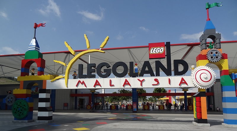 the entrance of Legoland Malaysia