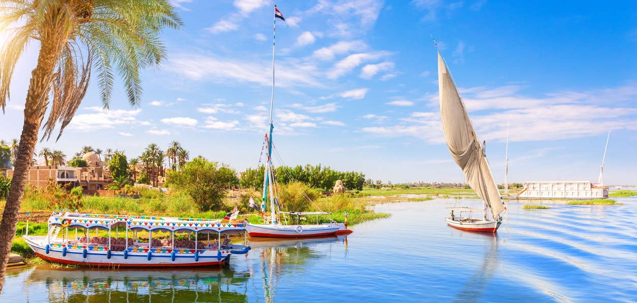 boats for tourists in Luxor