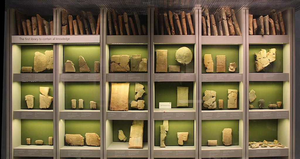 display of tablets from the Library of Ashurbanipal. The Library lists a copy of the "judgments of Hammurabi" over a millennium after Hammurabi's death