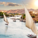 sailboats on the Nile River