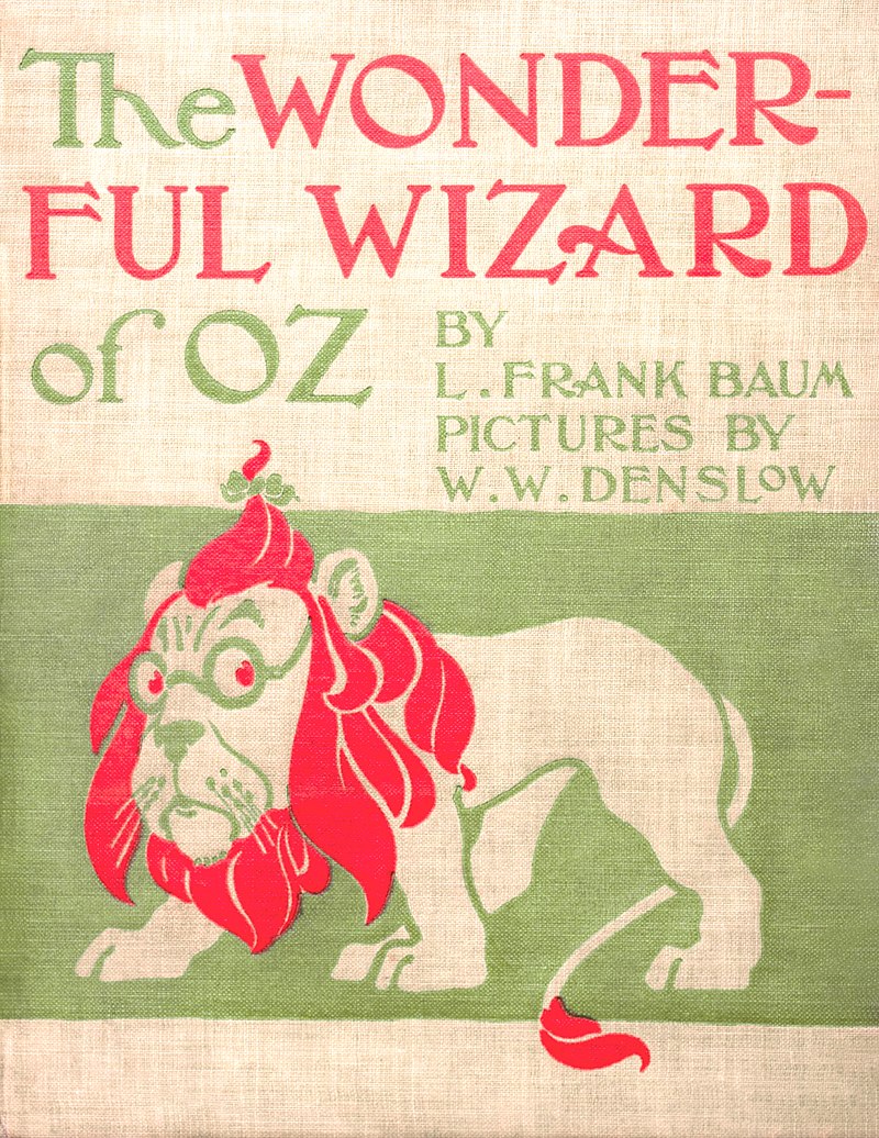 1900 first edition cover of The Wonderful Wizard of Oz
