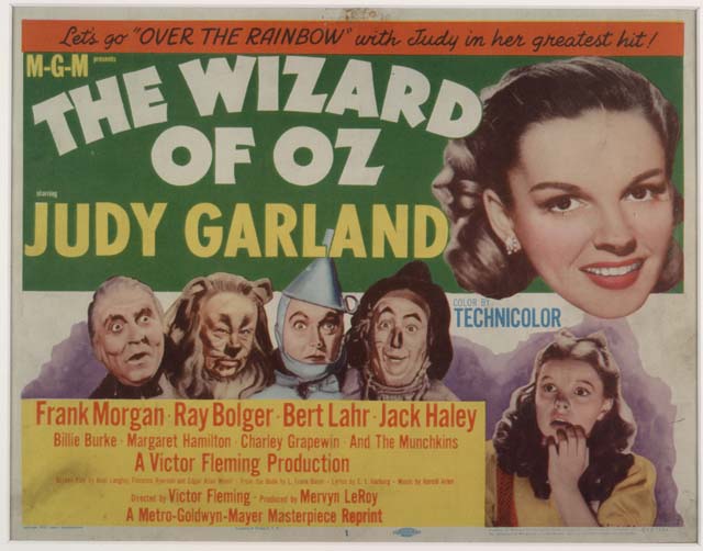 Lobby card for the 1955 re-release of The Wizard of Oz 1939