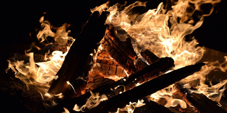 burning of logs