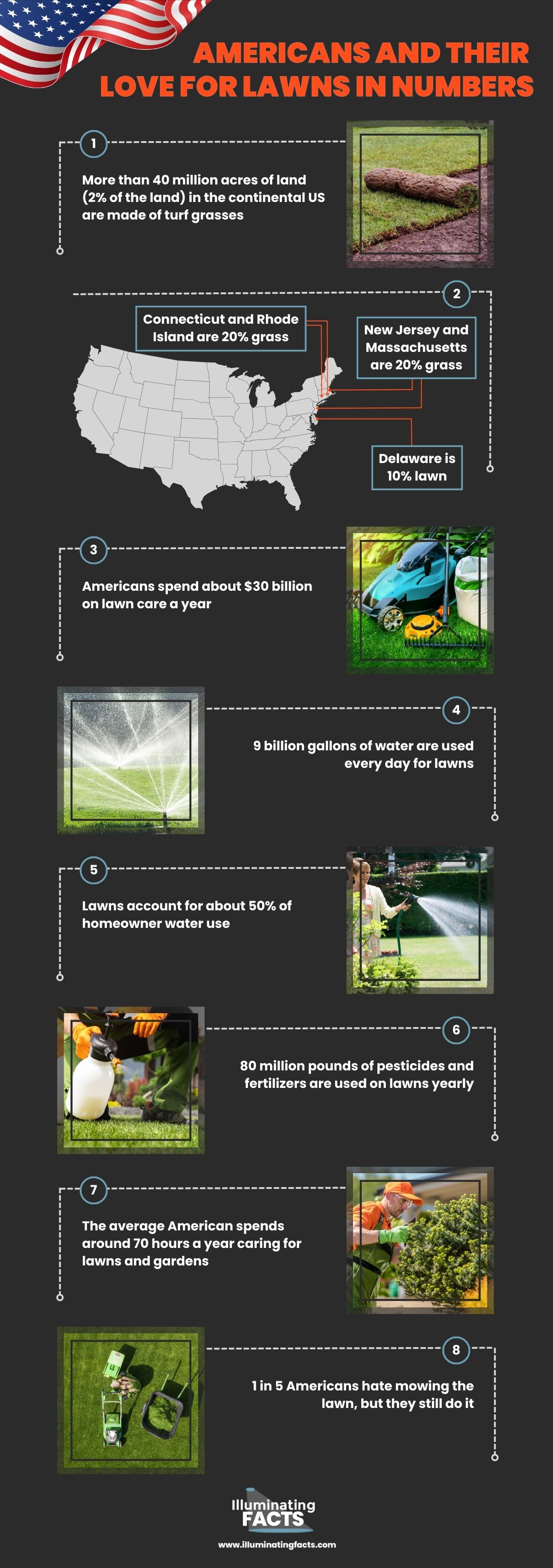 Americans and Their Love for Lawns in Numbers
