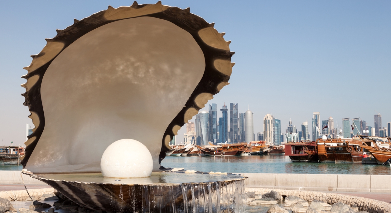 Pearl Fountain Doha Qatar