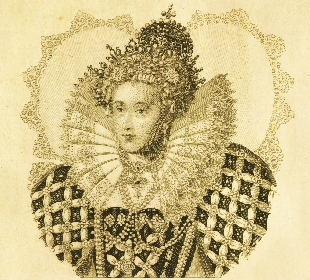 Queen Elizabeth 1 adorned with pearls
