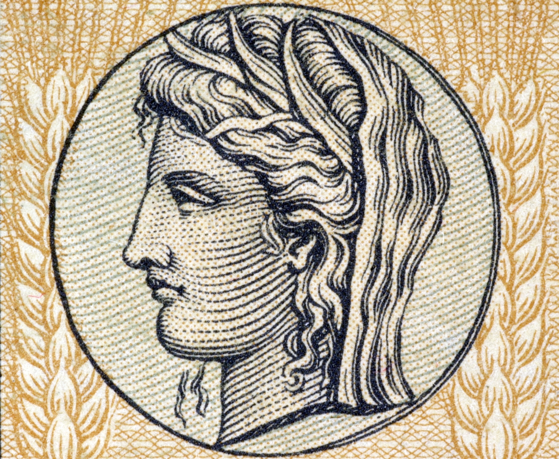portrait of goddess Demeter