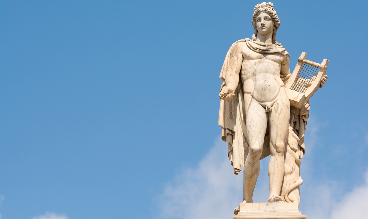 statue of Apollo in Athens, Greece