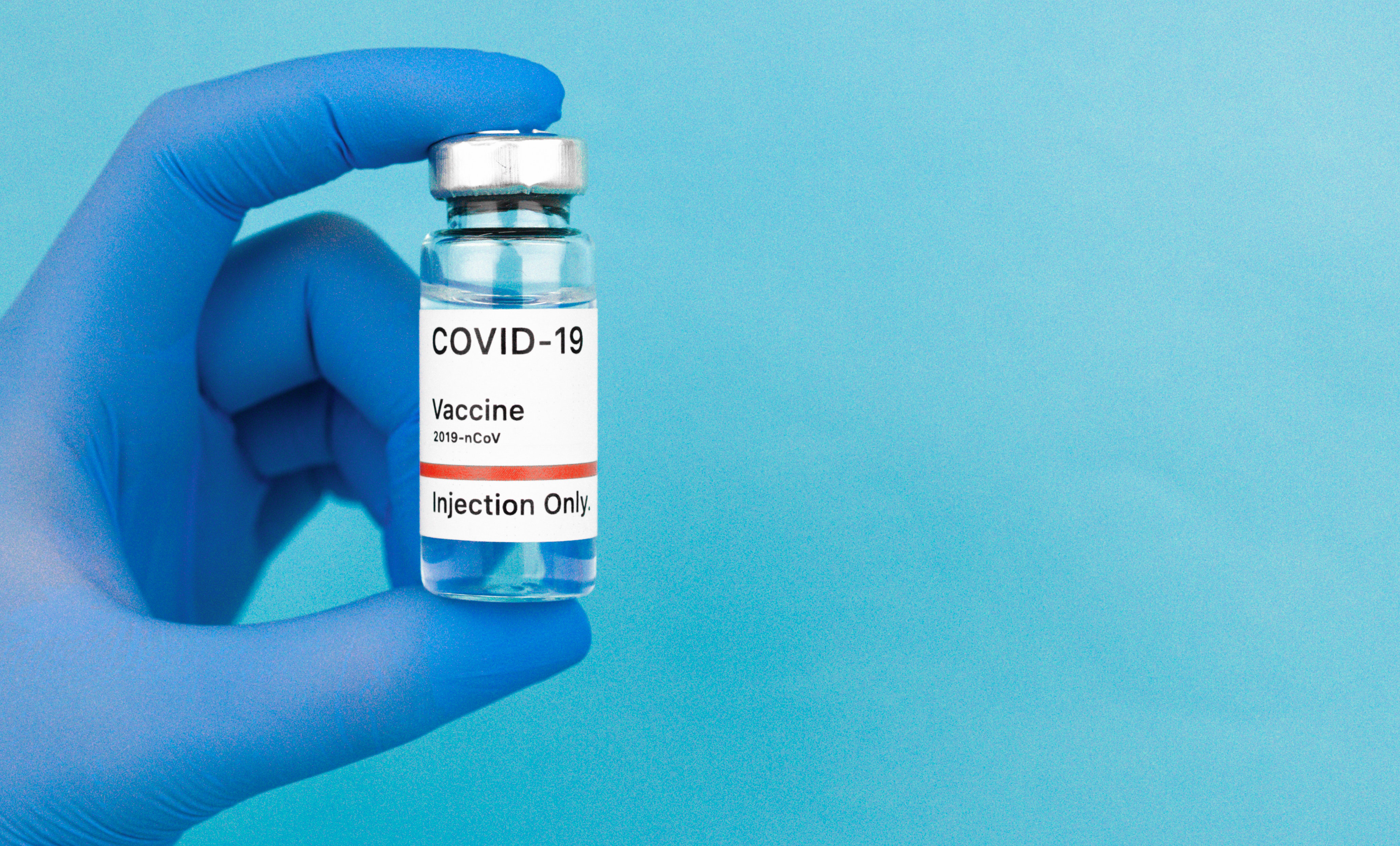 a bottle of COVID-19 vaccine