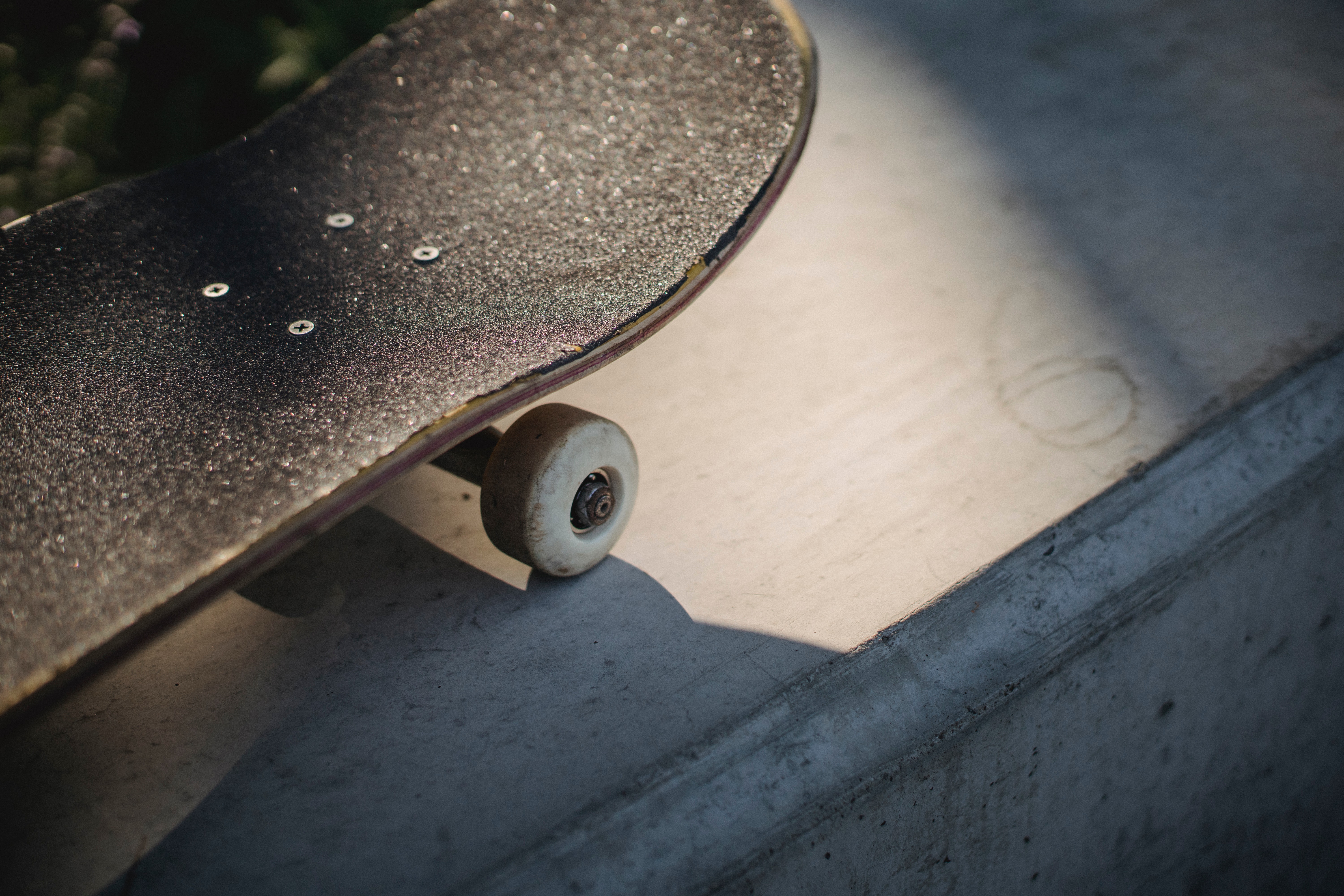 an old skateboard