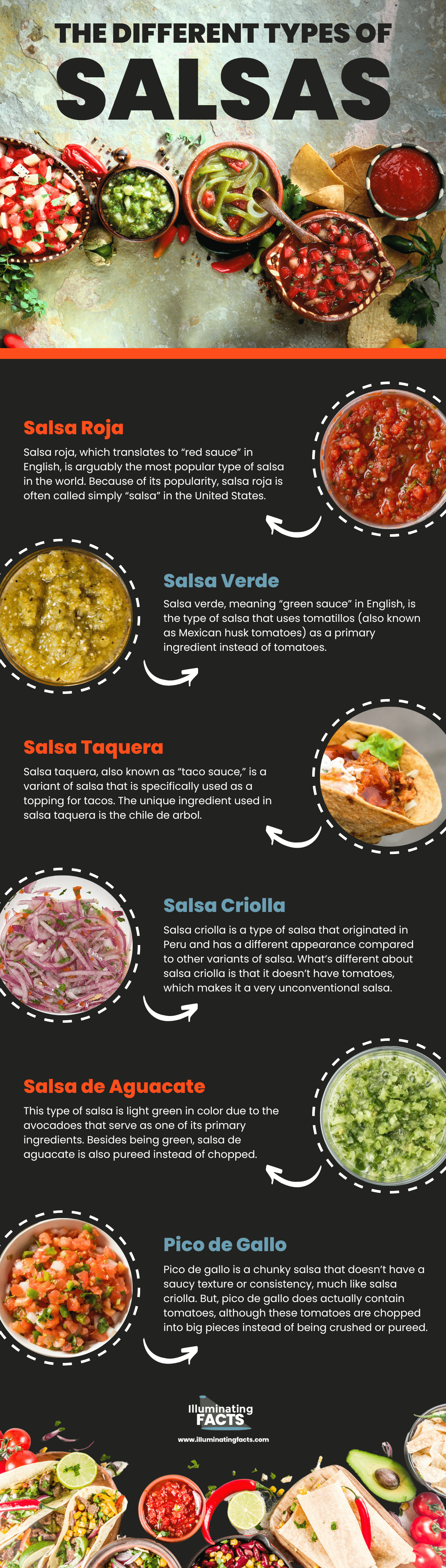 The Different Types of Salsas