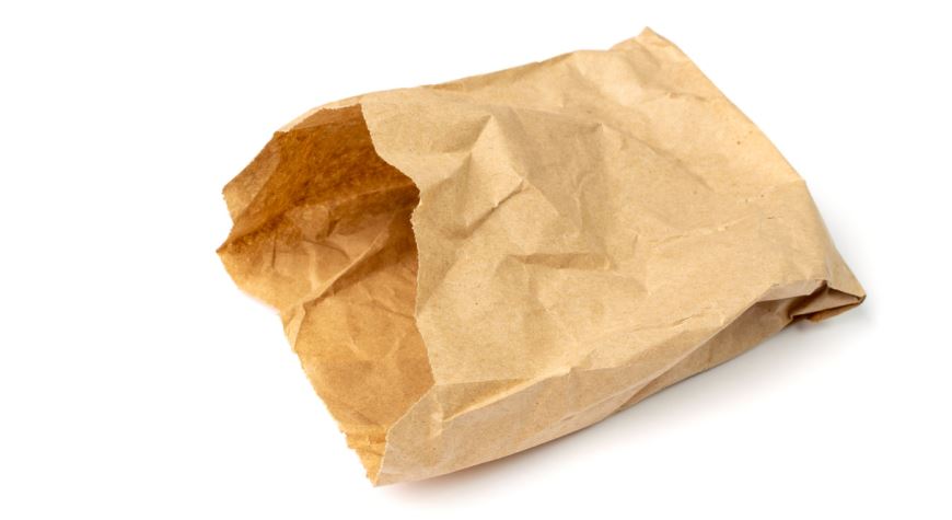 a brown paper bag