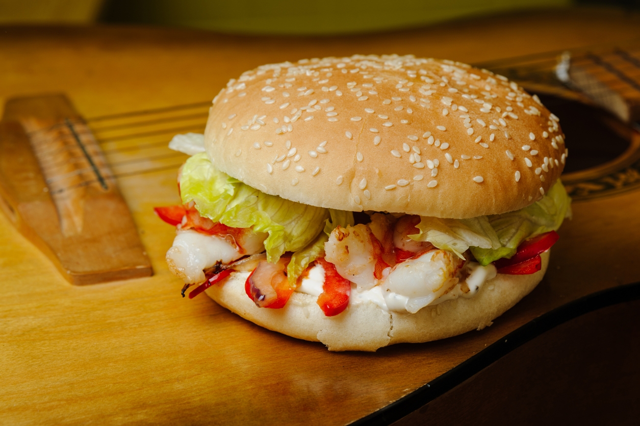 healthy fish fillet burger