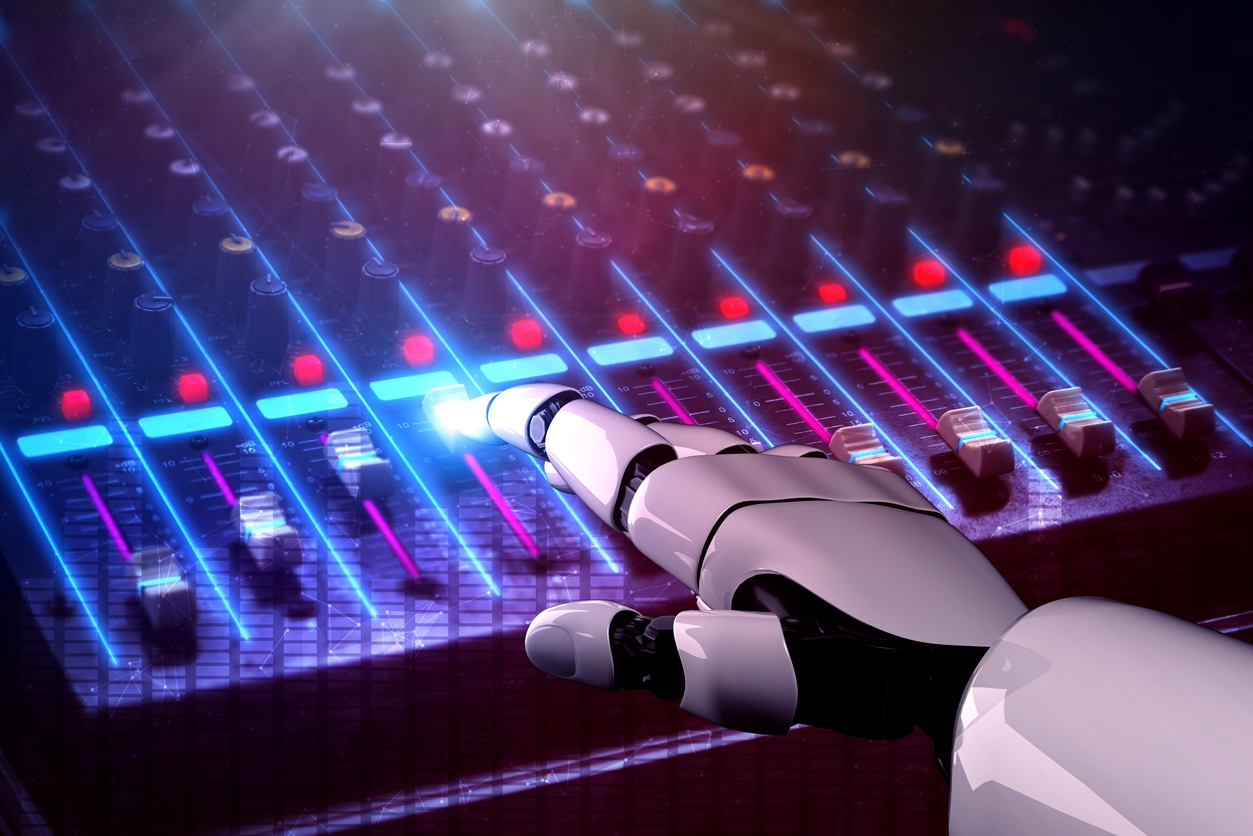 Robot hand making music