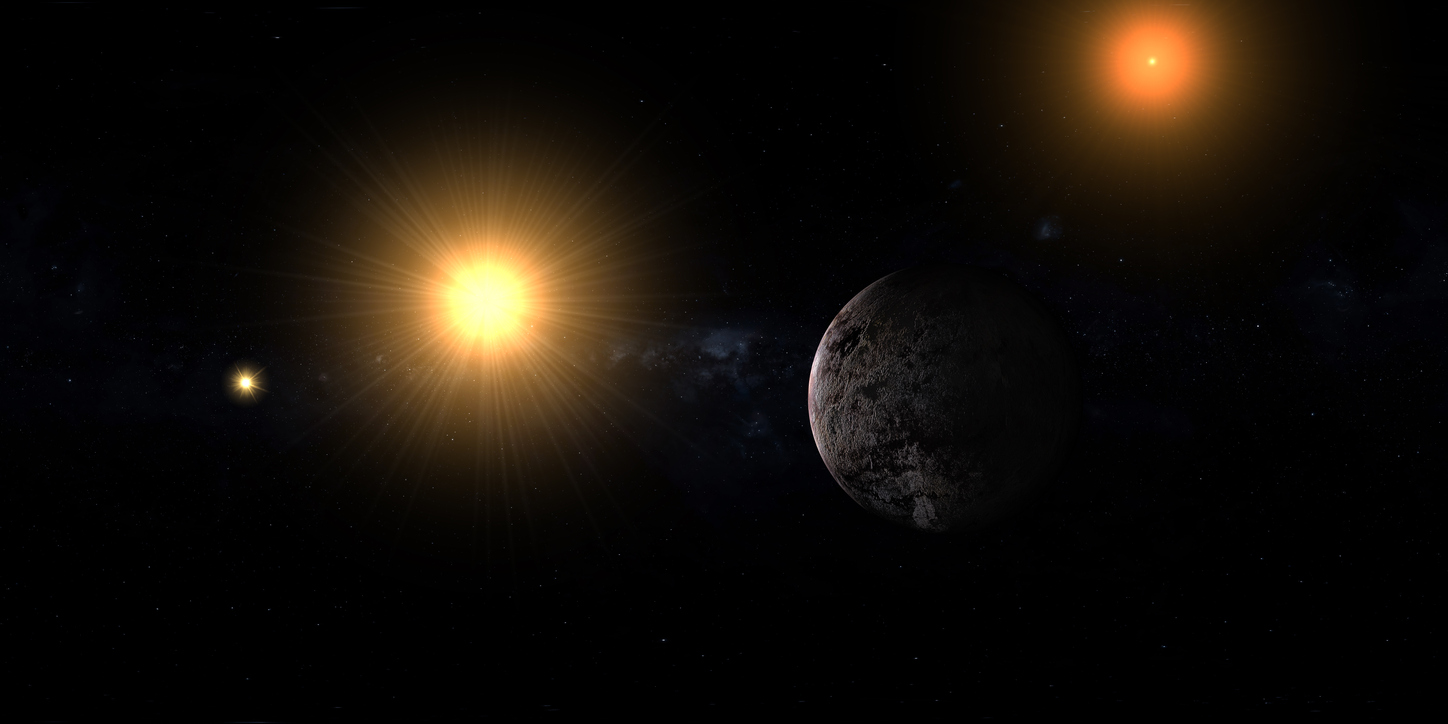 Proxima Centauri with Alpha Centauri stars