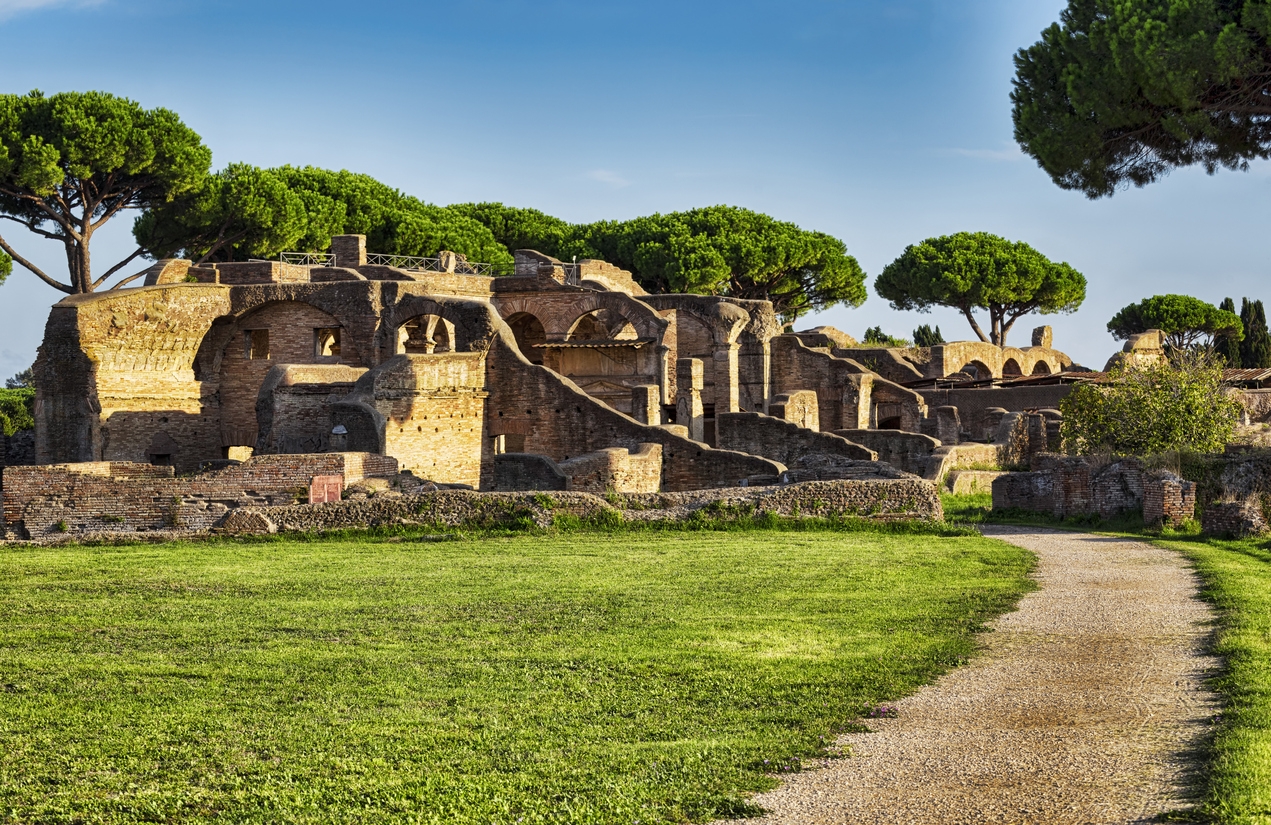 Roman ruins in Ancient Ostia