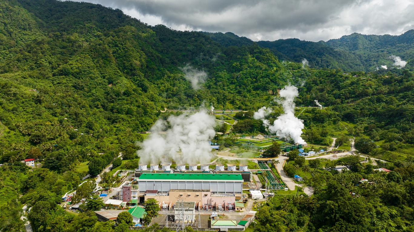 a geothermal power station in Philippines