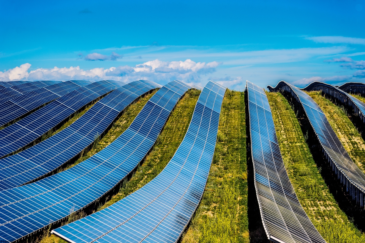 a solar farm in France
