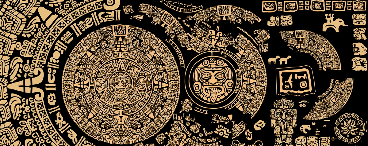 symbols and signs of ancient Mayan civilization