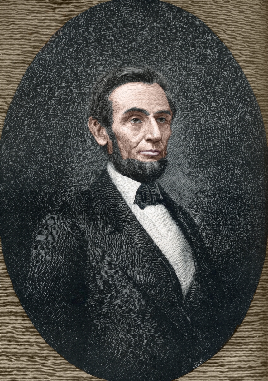 a portrait of Abraham Lincoln