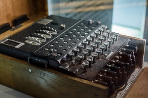 The famous enigma ciphering machine