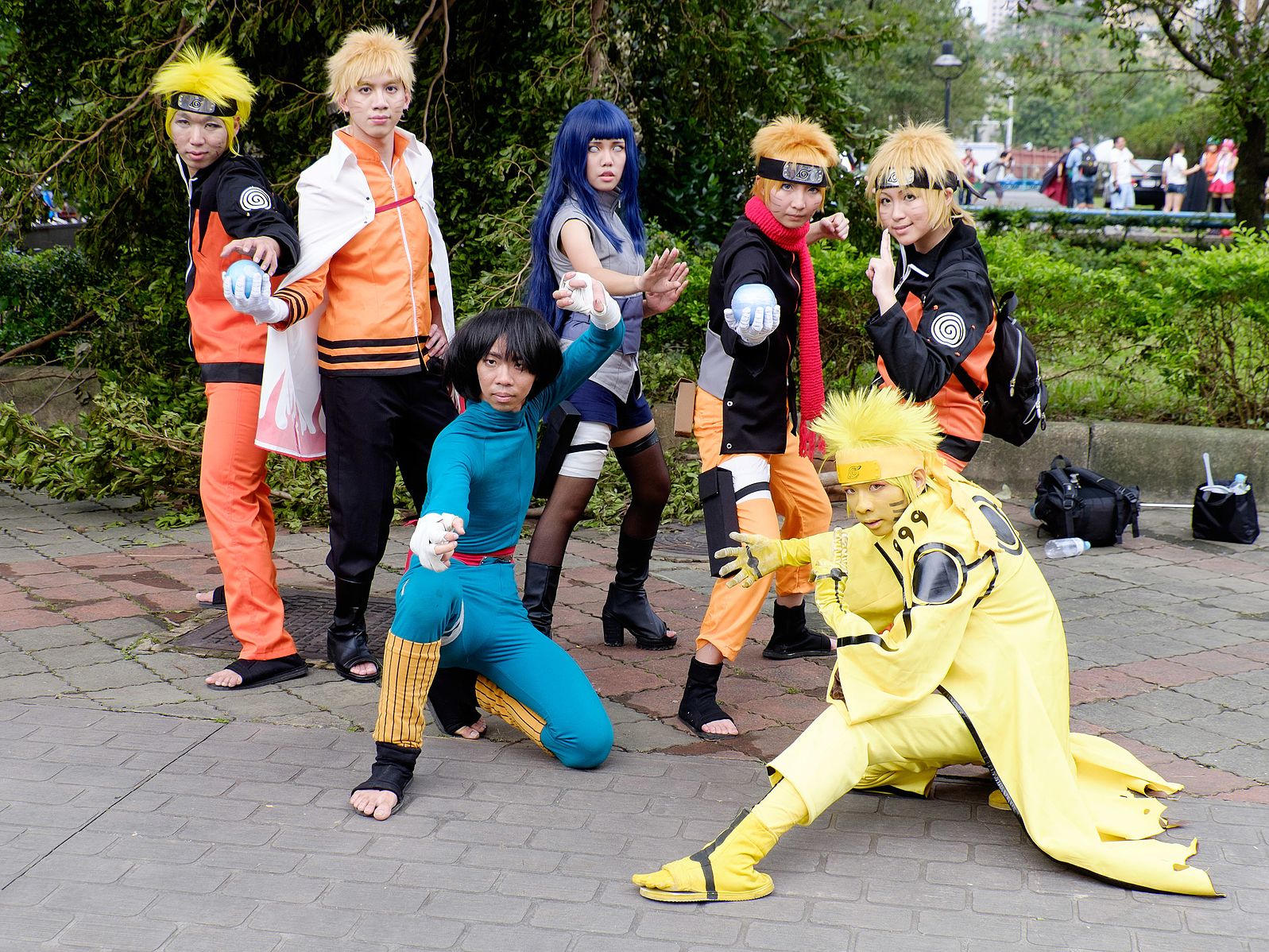 Group Portrait of Naruto Cosplayers at CWT40
