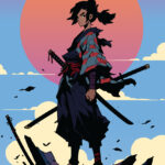 Teenage Samurai Girl Anime manga style